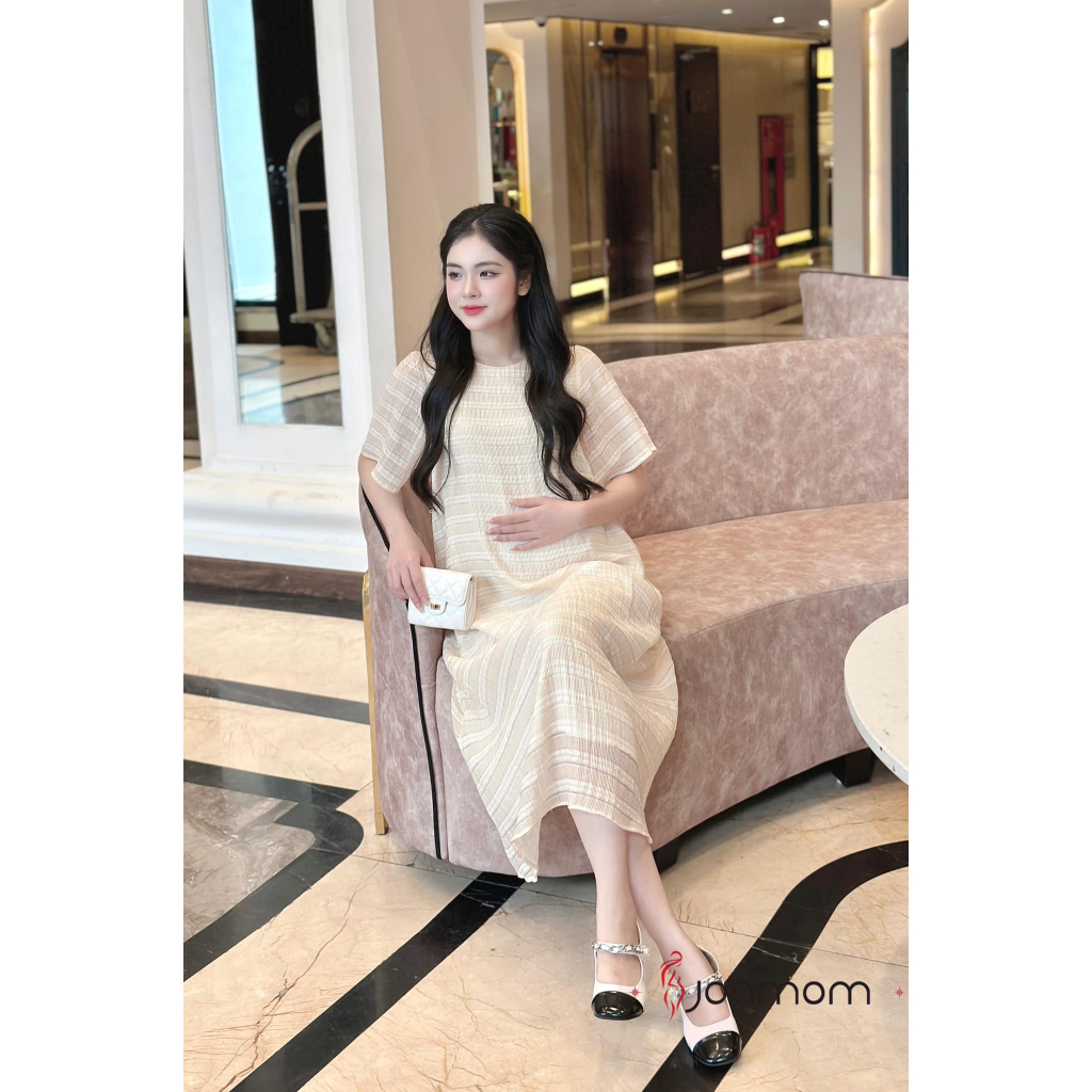 Váy suông tơ vân 5 màu V349