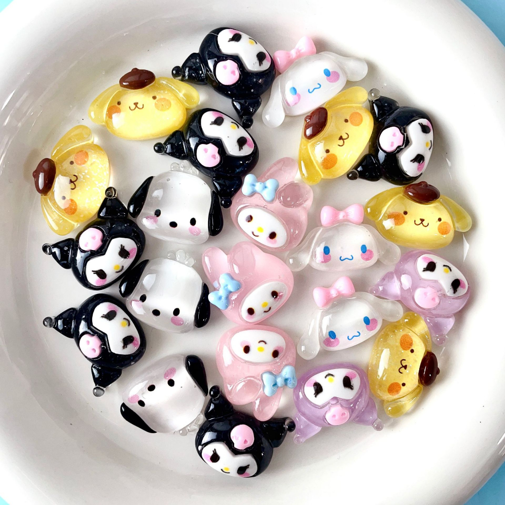 Charm SANRIO Kuromi sticker 3D trang trí siêu cute CHOOAH CHARMKU015