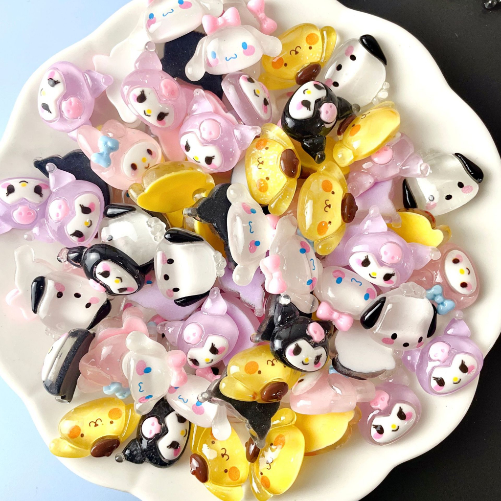 Charm SANRIO Kuromi sticker 3D trang trí siêu cute CHOOAH CHARMKU015