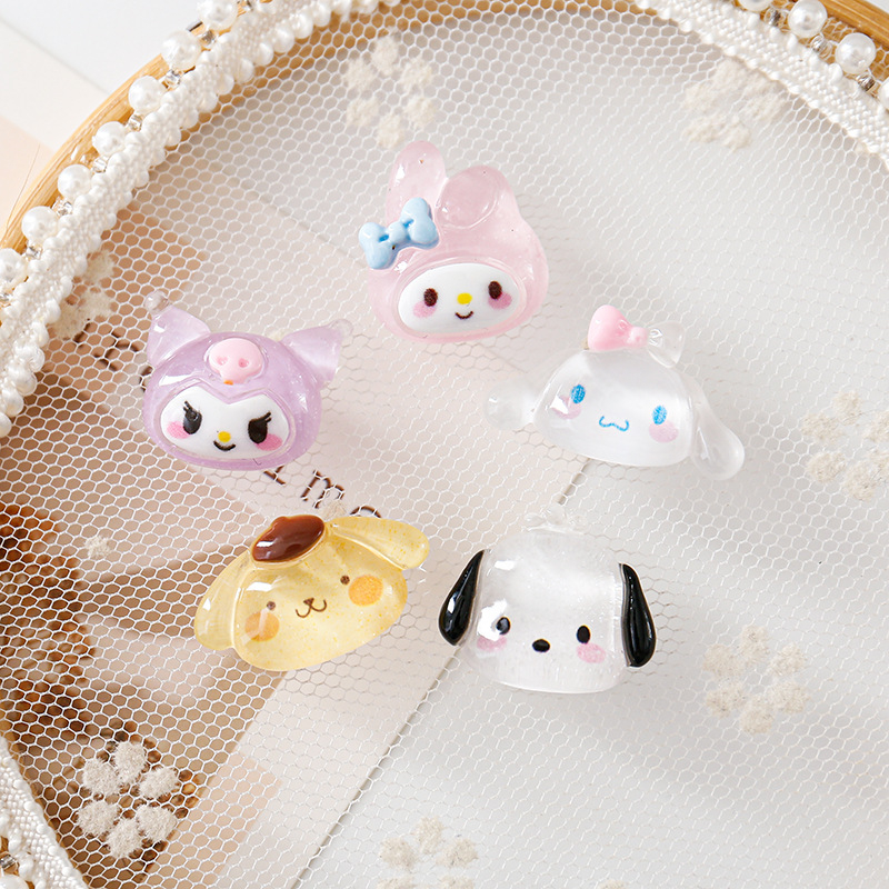 Charm SANRIO Kuromi sticker 3D trang trí siêu cute CHOOAH CHARMKU015