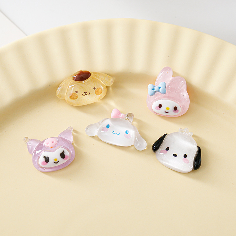 Charm SANRIO Kuromi sticker 3D trang trí siêu cute CHOOAH CHARMKU015