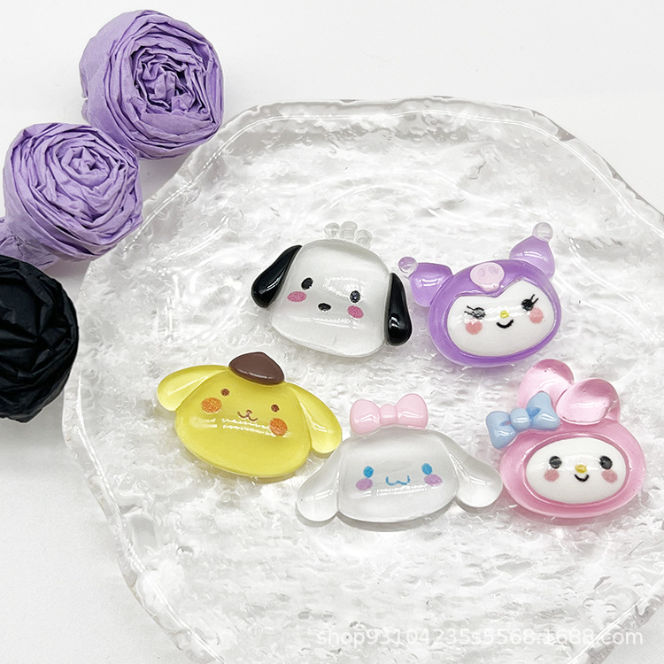 Charm SANRIO Kuromi sticker 3D trang trí siêu cute CHOOAH CHARMKU015