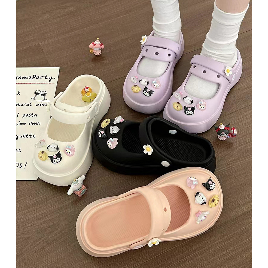 Charm SANRIO Kuromi sticker 3D trang trí siêu cute CHOOAH CHARMKU015