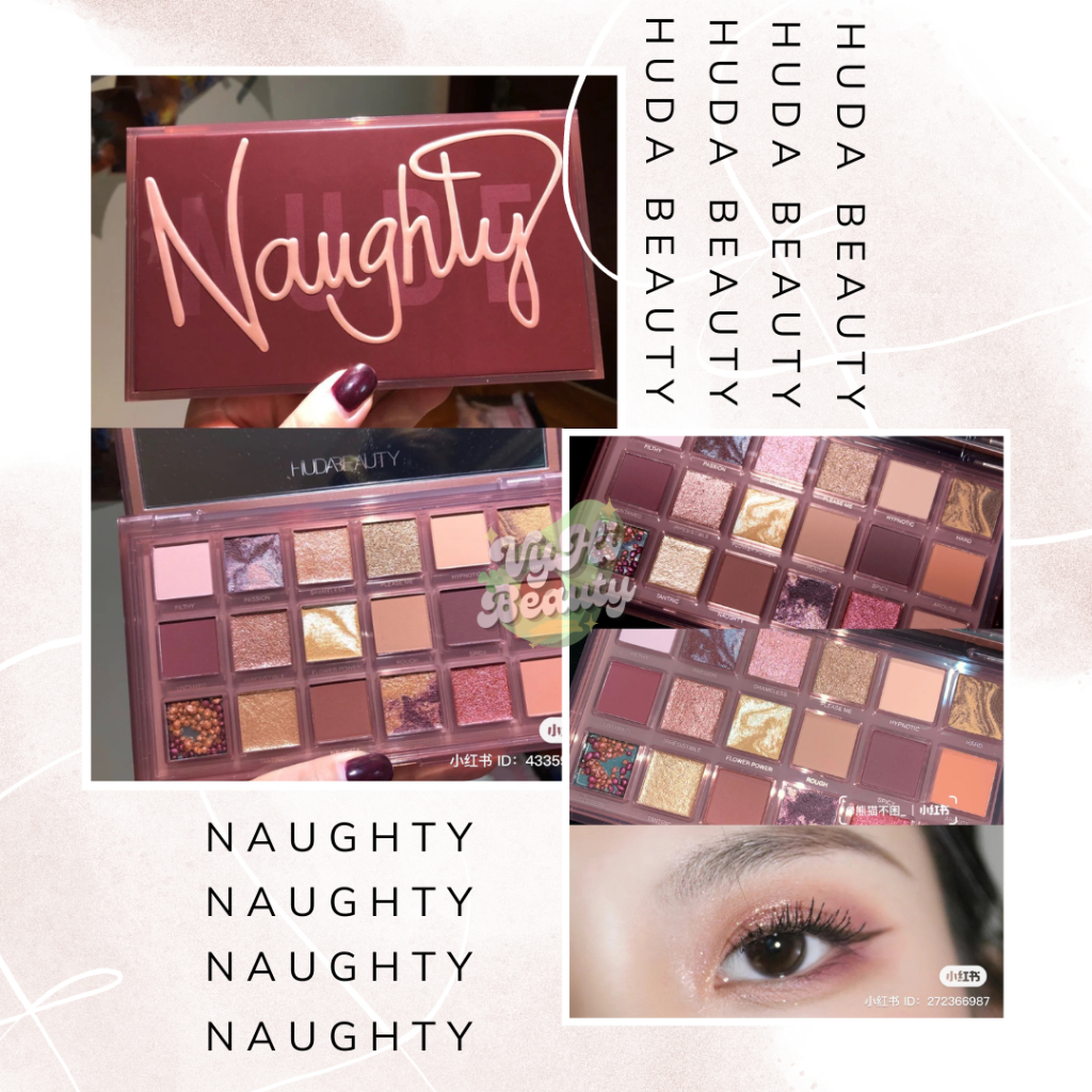 Bảng mắt Huda Beauty Naughty 18 ô
