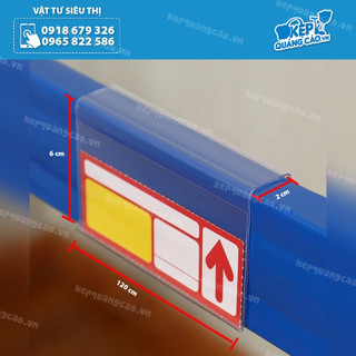 Nẹp móc gỗ chân 2.0cm dài 10cm, nẹp kệ siêu thị kt 6cm * 10cm , nẹp 60mm