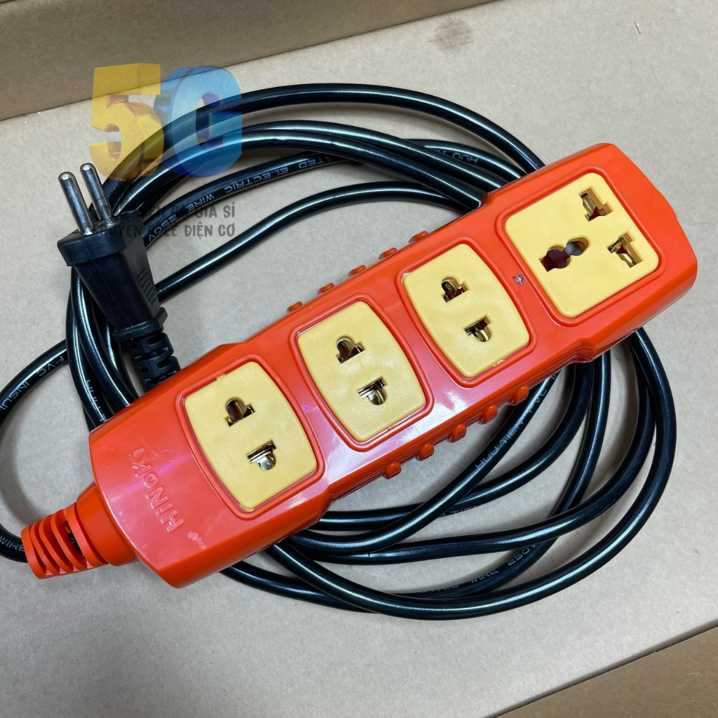 Ổ Cắm Chịu Tải 6000w Kèm Dây Nguồn 0.72mm Đen 1.0mm Xám 1.5mm Vàng Mua 1 Lần Dùng 1 Đời