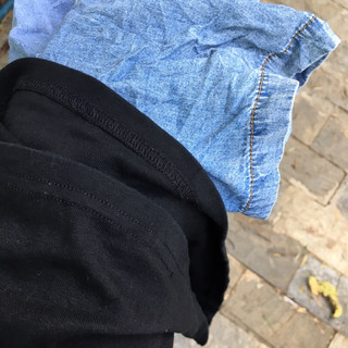 Váy thun phối jeans giấy Y.H.T.S.F.S