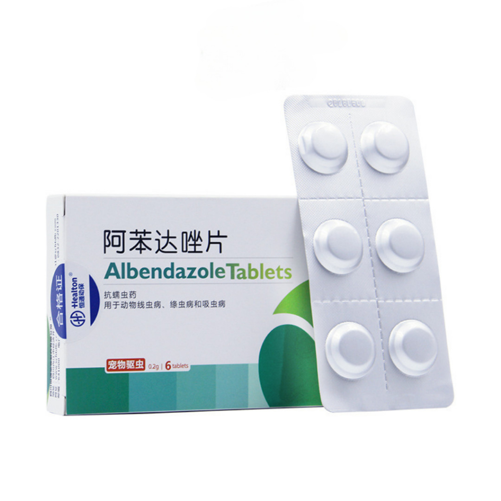 Viên x. ổ giun cho chó mèo Albendazole Tablets bảo vệ đường ruột thú cưng