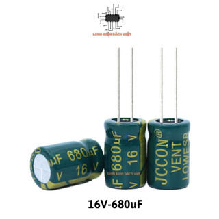Tụ hóa 16v 680uf 8x12mm tần số cao
