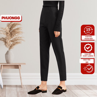 Quần baggy nữ  cạp cao công sở ( quần âu nữ ) vải trượt Thái hàng vnxk mã BSK