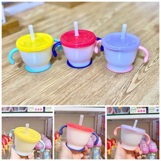Cốc tập uống Richell chính hãng 150ml - Cốc tập uống 3 giai đoạn cho bé