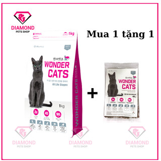 (1kg túi zip) - Thức ăn hạt cho mèo WONDER CATS 1Kg Hàn Quốc