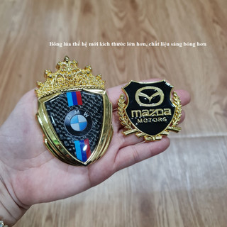 Huy hiệu bông lúa 3D thế hệ mới dán kính ô tô, gắn mặt ca lăng ô tô - Hàng Kpro chất lượng cao