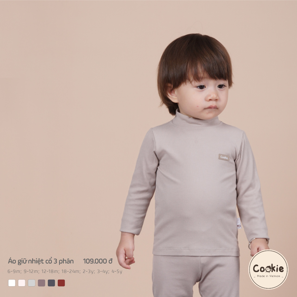 [COOKIE] Áo giữ nhiệt cổ 3 phân size từ 6-9m đến 4-5y