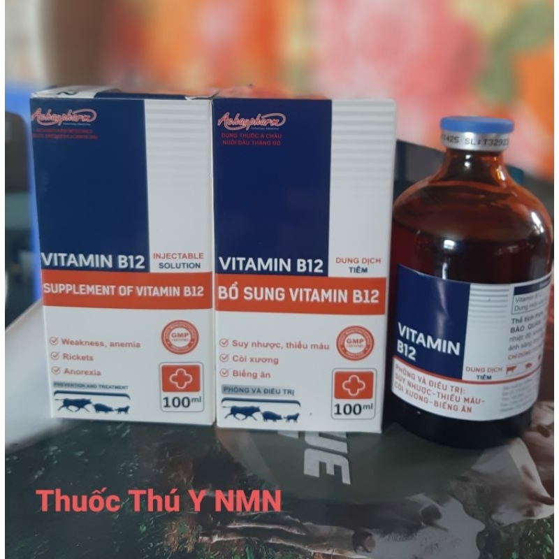 Vitamin B12 Giúp Vật Nuôi Tạo Máu - Chống Còi và Biếng Ăn