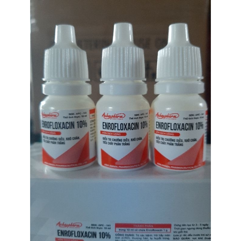 ENROFLOXACIN 10% Chữa Chướng Điều - Khô Chân - Tiêu Chảy Phân Trắng trên Giá Cầm