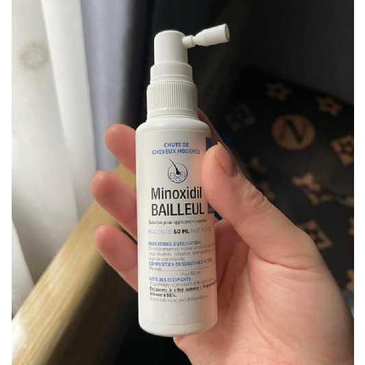 Xịt kích thích mọc tóc, ngăn rụng tóc Minoxidil Bailleul 2%, 5% hộp 3 chai 60ml
