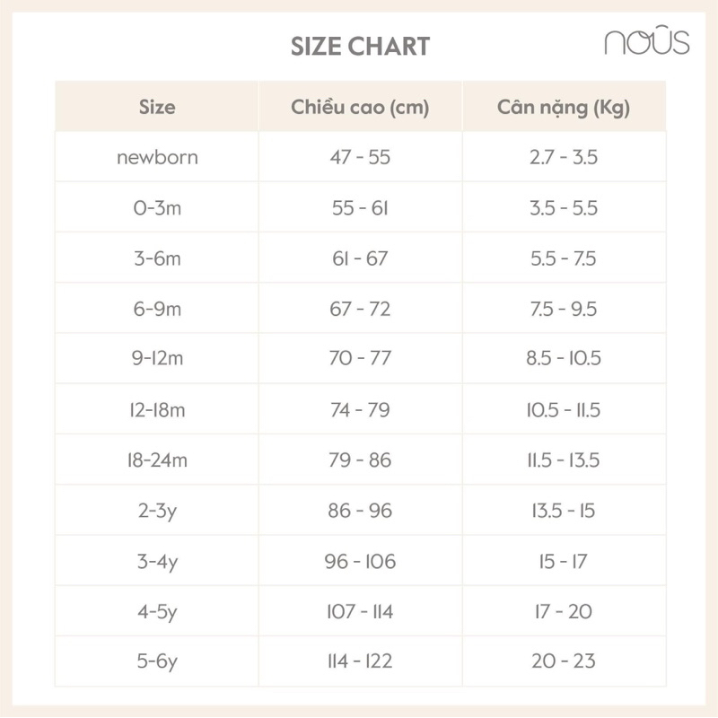 Quần của nous cho bé trai và bé gái