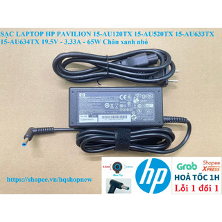⚡️[Sạc zin] SẠC LAPTOP HP PAVILION 15-AU 15-AU120TX 15-AU520TX 15-AU633TX 15-AU634TX 19.5V - 3.33A - 65W Chân xanh nhỏ