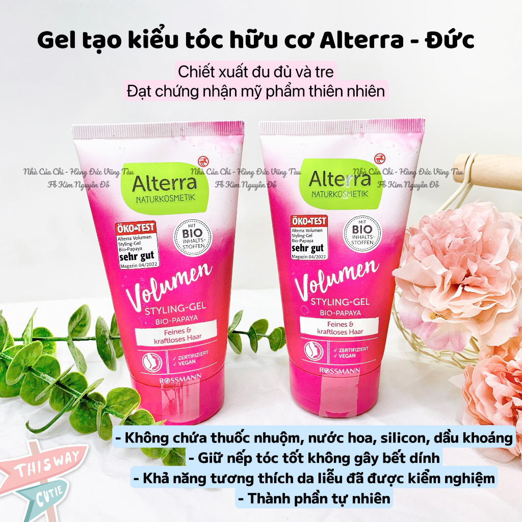 Gel vuốt tóc hữu cơ - hàng Đức