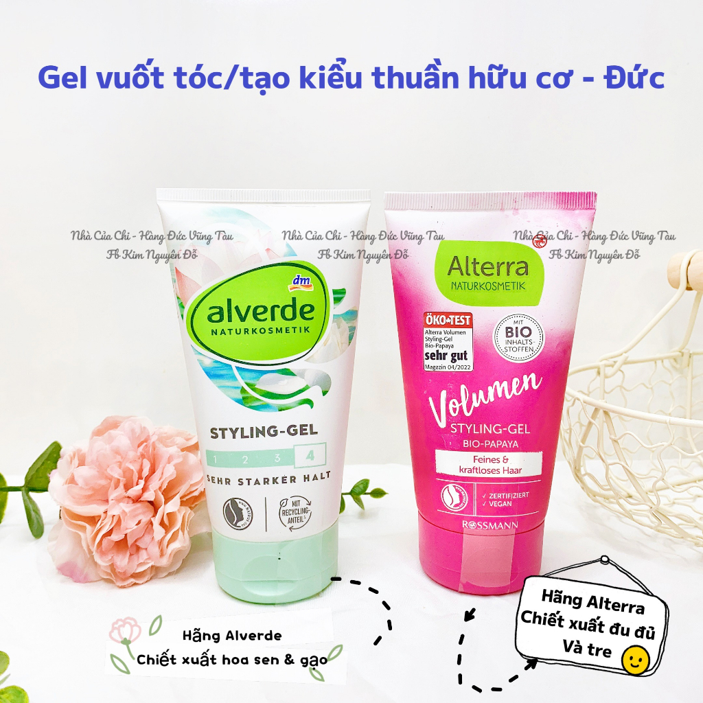 Gel vuốt tóc hữu cơ - hàng Đức