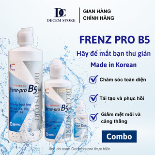  Combo nước ngâm nhỏ lens frenz b5 rửa cấp ẩm mắt làm sạch kính áp trong Decem store 