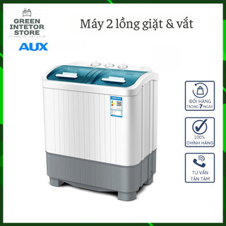 Máy giăt mini aux 2 lồng giặt & vắt xpb56-98h, 5.6kg đồ - gd40