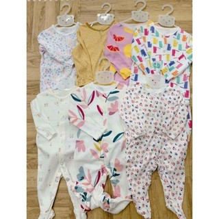 Sleepsuit body dài tay liền tất bé gái size 18m 10-11kg