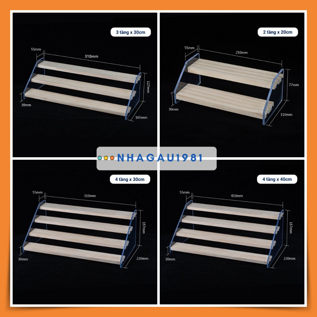 Kệ Trưng Bày Mô Hình Nước Hoa Sản Phẩm Giá Kệ Trưng Bày Sản Phẩm Nhiều Tầng Đa Dụng Shop Nhagau1981