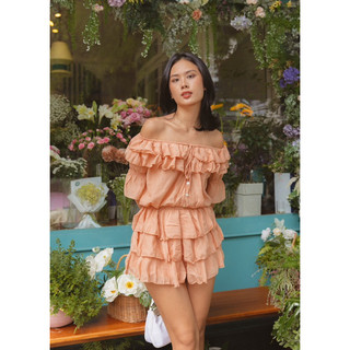 Nene Clothing - Wendy Playsuit - Playsuit bèo nhún voan