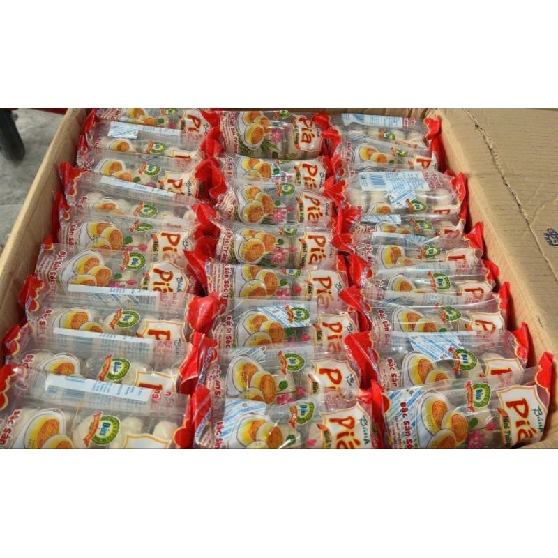 Bánh pía mini 1 túi 5 bánh 130g vị sầu riêng đậu , sầu riêng lá dứa, sầu riêng khoai môn