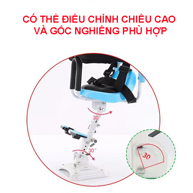 Ghế ngồi xe máy cho bé -  ghế ngồi xe điện em bé có lò xo giảm xóc
