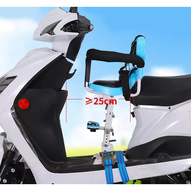 Ghế ngồi xe máy cho bé -  ghế ngồi xe điện em bé có lò xo giảm xóc