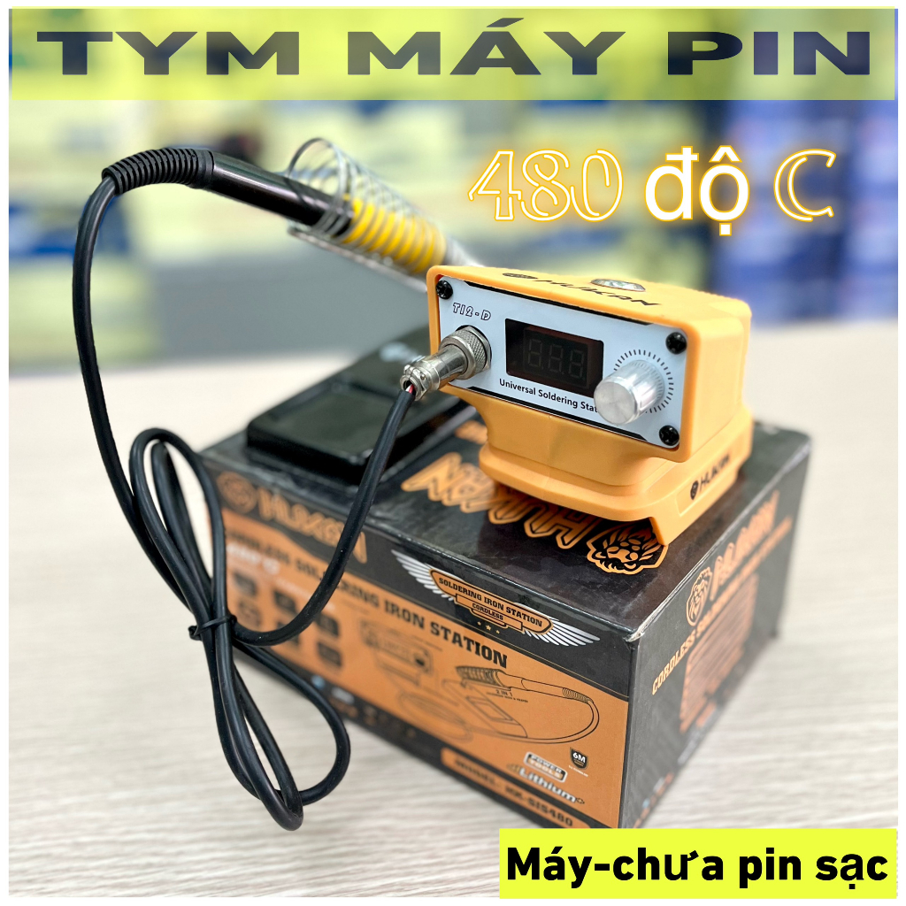 Trạm hàn thiết dùng chân pin makita phổ thông Hukan HK-SIS480- Tym máy pin
