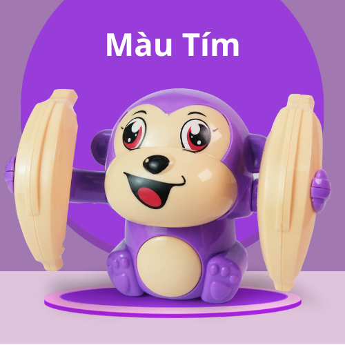 Đồ Chơi Vui Nhộn Khỉ Nhào Lộn Xoay 360 Độ Có Nhạc Và Đèn Led Đáng Yêu Giải Trí Cho Trẻ Sơ Sinh Và Trẻ Nhỏ Vui Chơi