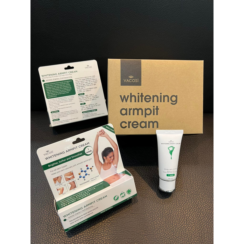 Kem Giảm Thâm Nách Vacosi Whitening Armpit Cream, Kem Dưỡng Trắng Nách, Vùng Bikini 30ml VMP02 Hàn Quốc