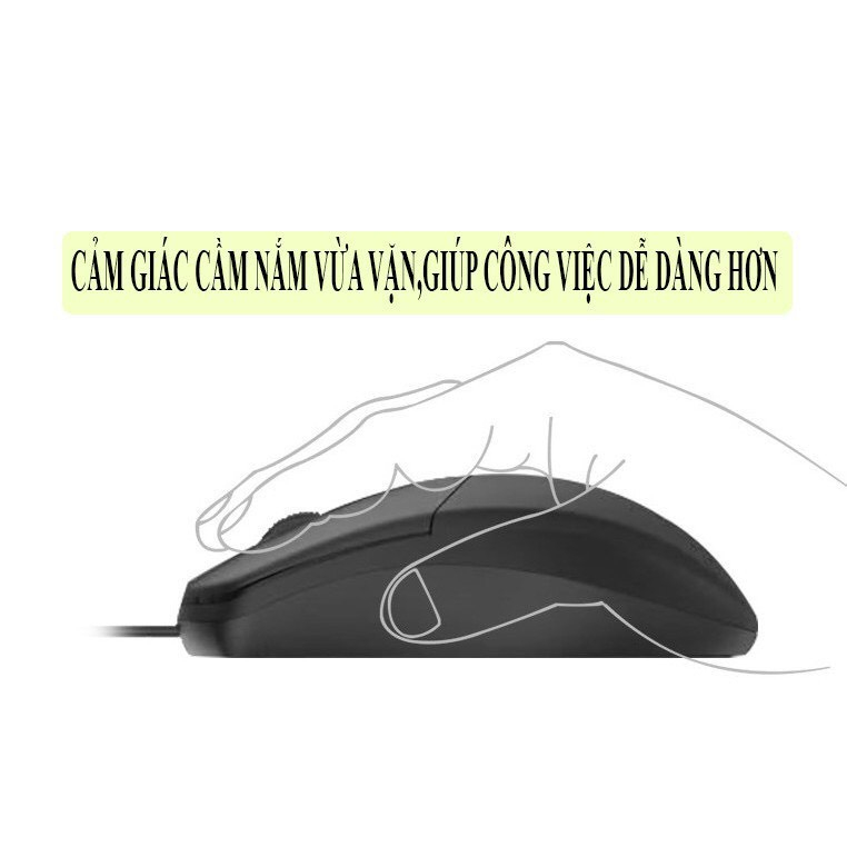 Chuột Máy Tính Có Dây Chính Hãng AOC MS121 / 1200 DPI, Chuột Máy Tính AOC Văn Phòng Cao Cấp,Siêu Bền, Bảo Hành 12 Tháng