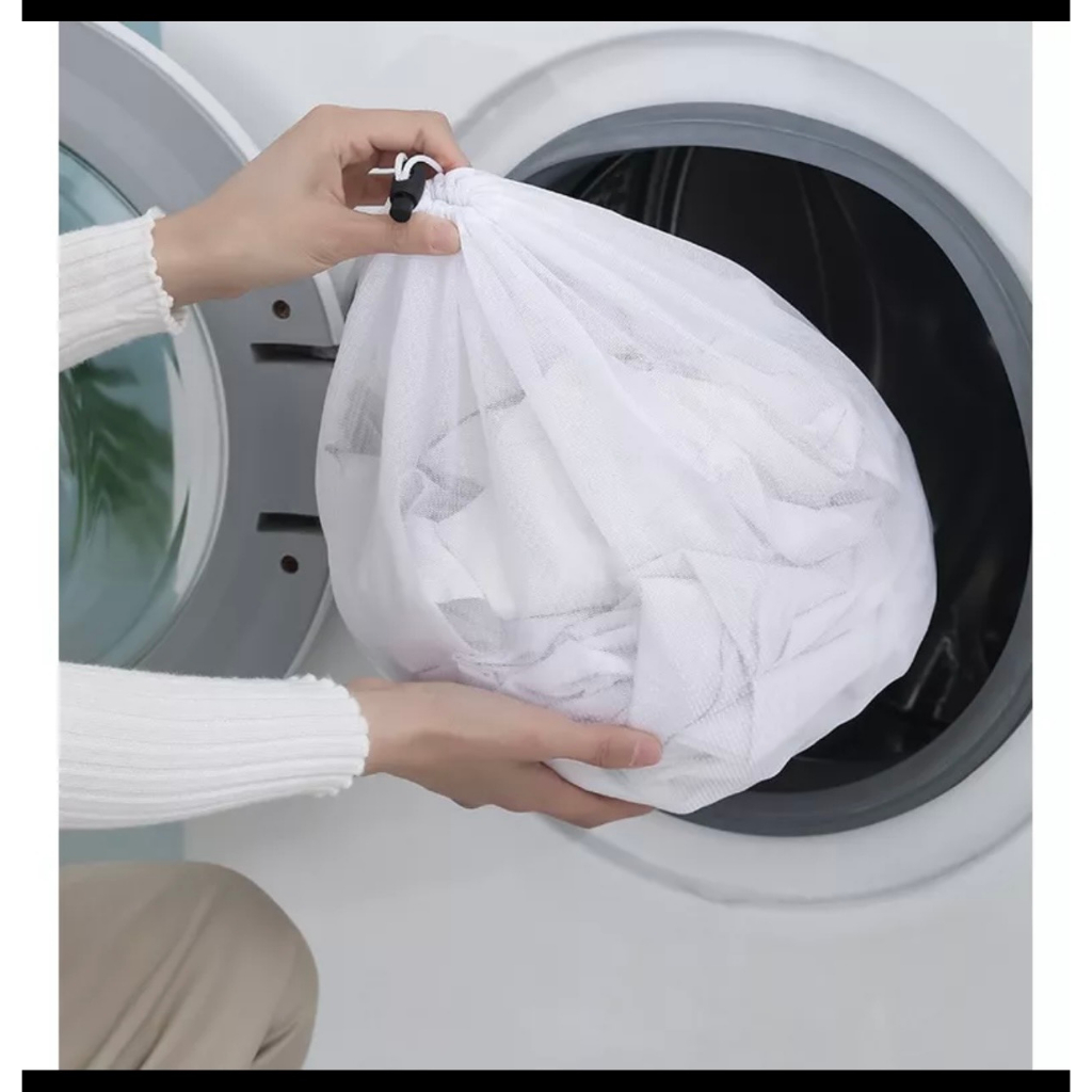 Túi giặt đồ cao cấp dày dặn/ Túi lưới giặt chăn ga, quần áo/ có dây rút chắc chắn