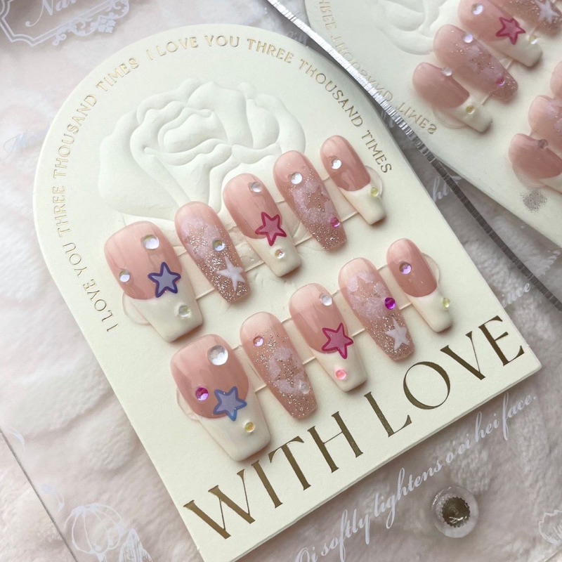 Nail Box Style Y2K Ngôi Sao Form Dài