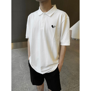 POLO LOGO trắng - ÁO POLO basic CHUỘT TRẮNG
