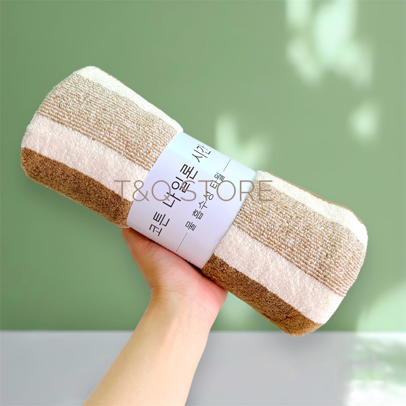 Khăn tắm gội lông cừu Hàn Quốc kích thước 100x50cm