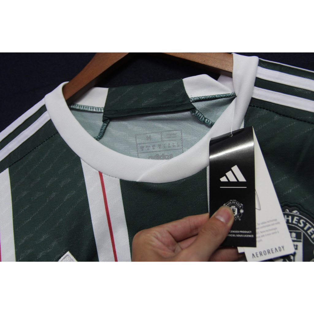 Bộ MU sân khách màu xanh FANS -  hàng mới nhất 2023