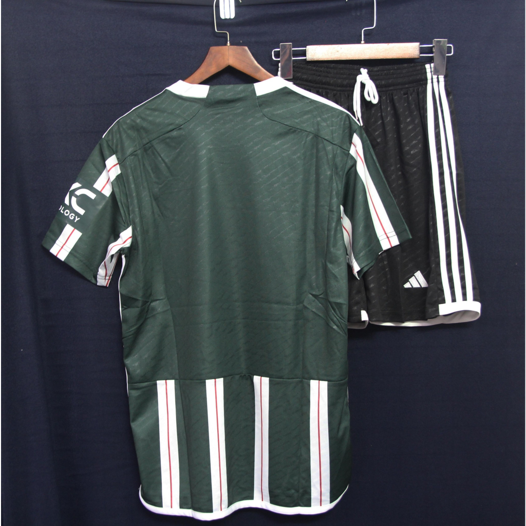 Bộ MU sân khách màu xanh FANS -  hàng mới nhất 2023