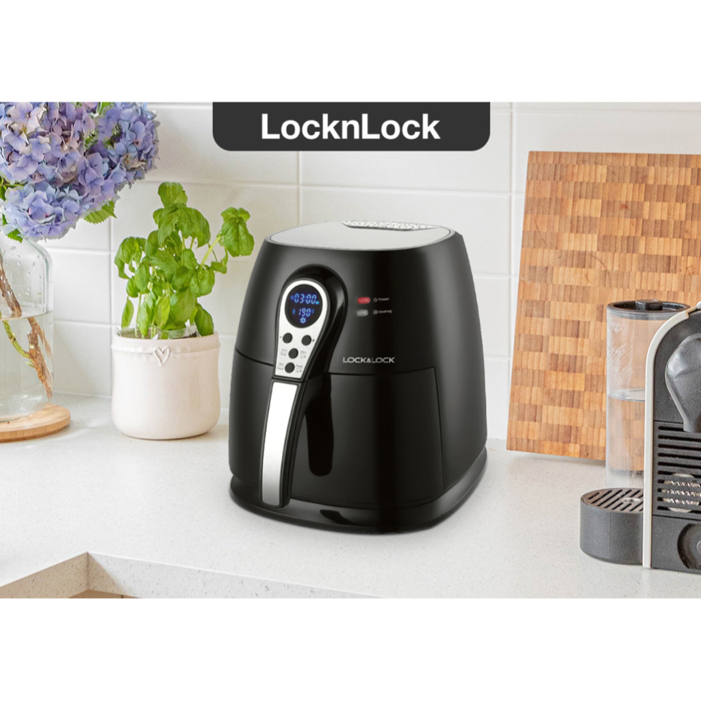 Nồi chiên không dầu Lock&Lock 3.0L, 1400W, 220-240V, 50/60Hz, Màu đen EJF276