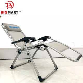 Ghế xếp thư giãn cao cấp SUMIKA 179 - Khóa bằng kim loại, vải lưới Textilene thoáng khí, tải trọng 300kg, có khay đựng l