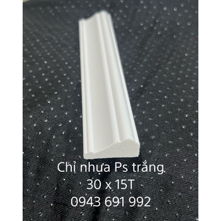 Chỉ nhựa composite bản 3cm màu trắng hoàn thiện bề mặt