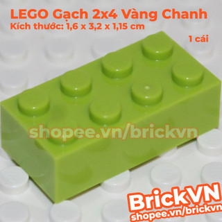 [1 Cái] LEGO Gạch 2x4 Vàng Chanh ID 4165967 3001