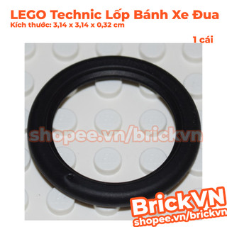 [1 Cái] LEGO Technic Lốp Bánh Xe Đua Màu Đen Đường Kính 3,14cm ID 6028041 2815
