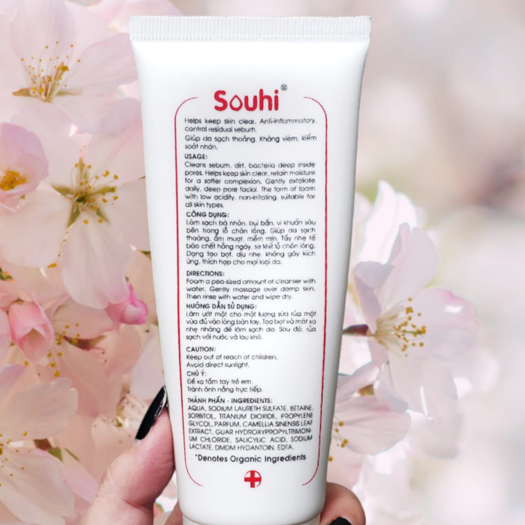 SỮA RỬA MẶT cao cấp Natural Cleanser N+ Souhi siêu sạch da