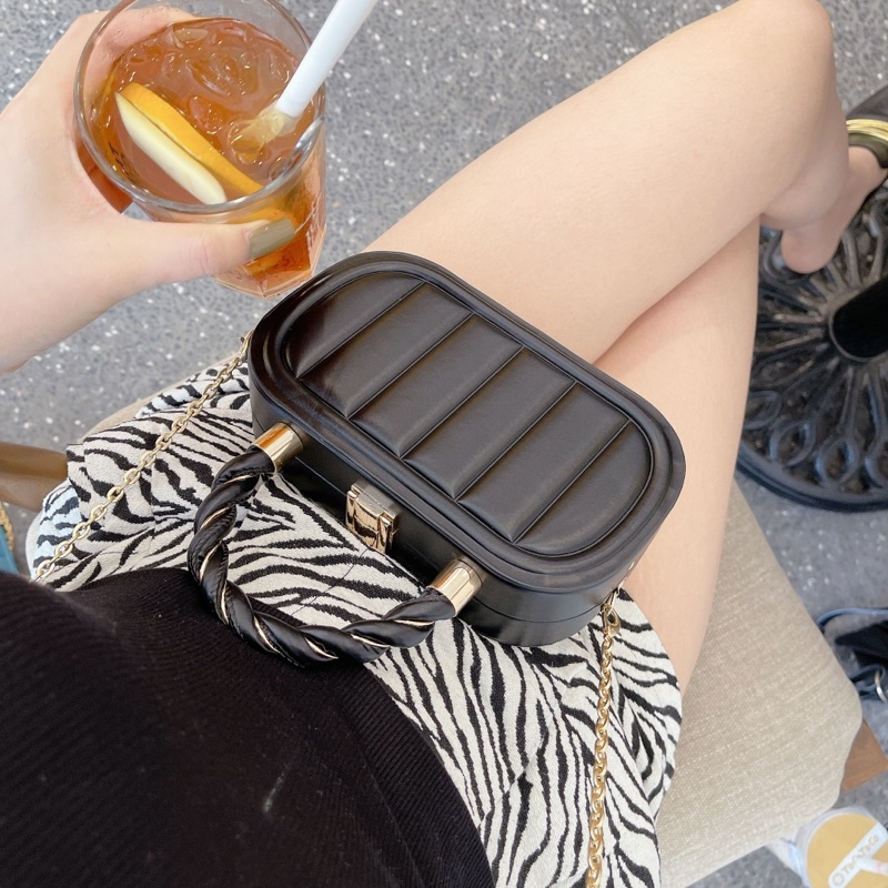 Túi xách nữ, túi đeo chéo quai xoắn size 20 vừa đt